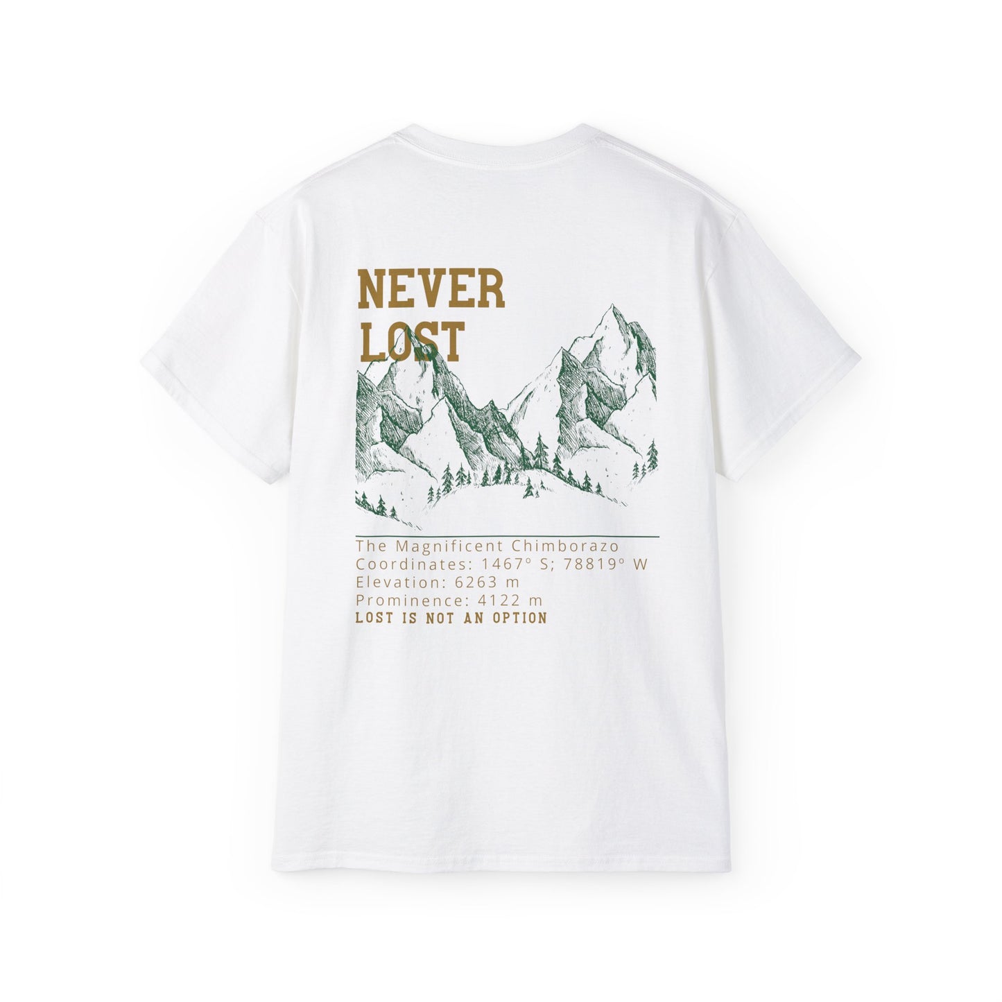 Camiseta Boxy Fit "Peak Mindset" Blanca