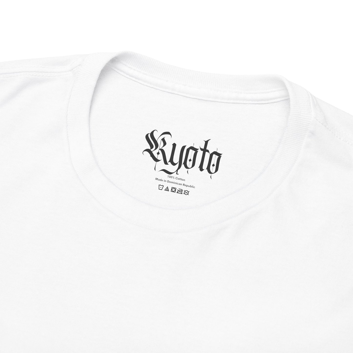 Camiseta Boxy Fit "Life or Death" Blanca