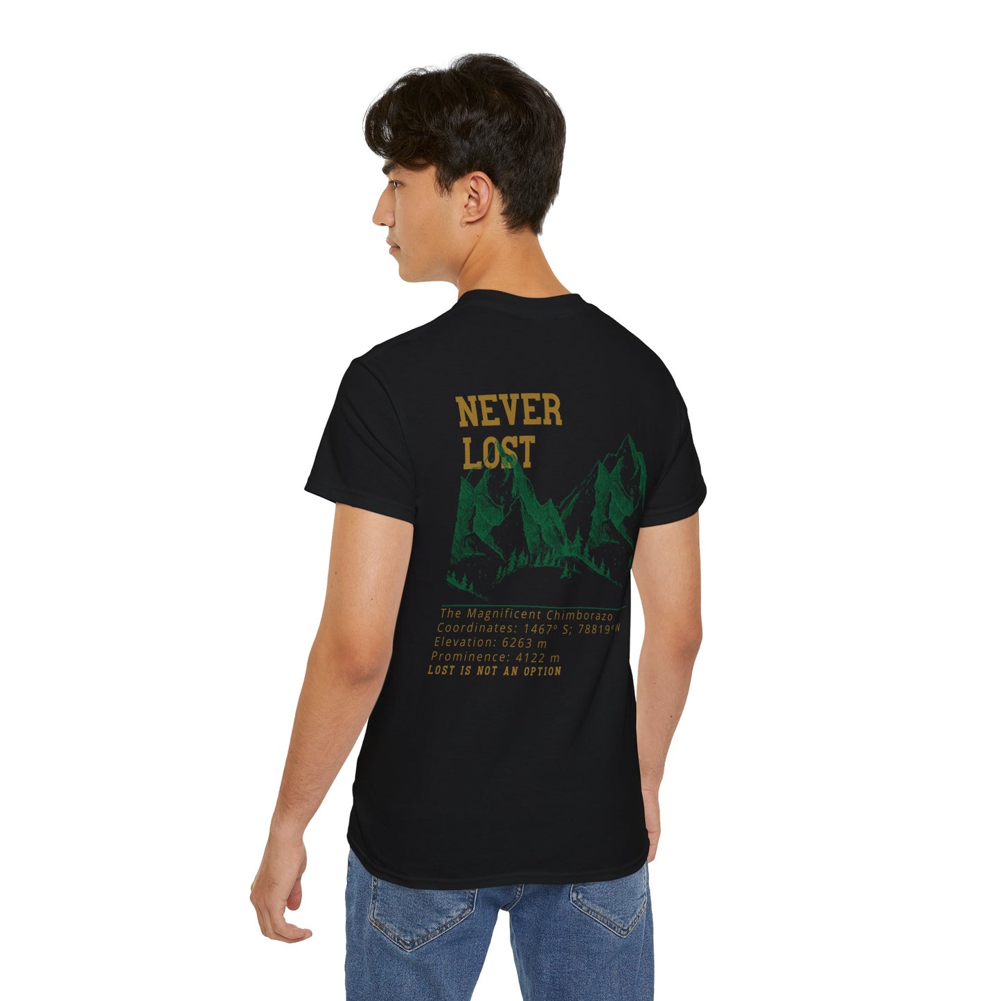Camiseta Boxy Fit "Peak Mindset" Negra