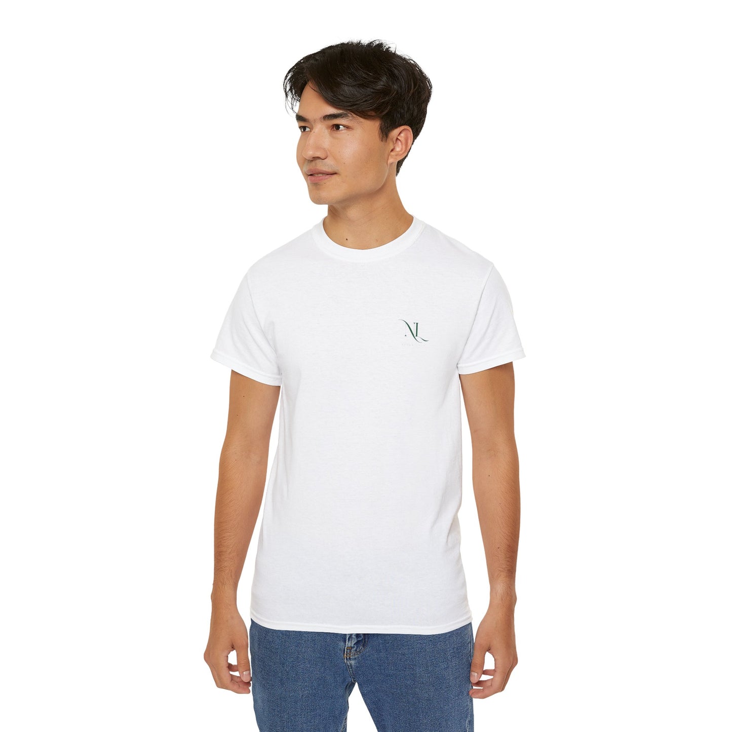 Camiseta Boxy Fit "Peak Mindset" Blanca