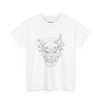 Camiseta Boxy Fit "Life or Death" Blanca