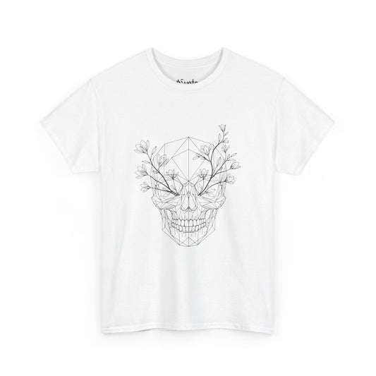 Camiseta Boxy Fit "Life or Death" Blanca
